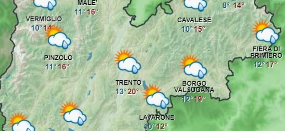 Maltempo, in arrivo pioggia e un calo delle temperature