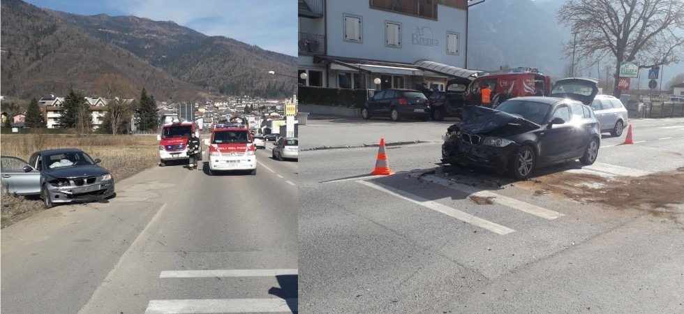 Violento frontale tra due auto sulla SP1, un 34enne trasportato in ospedale