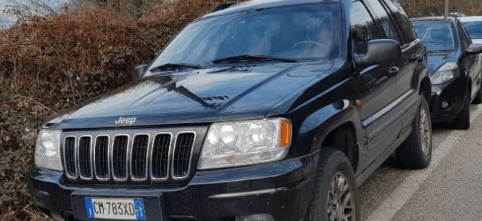 Ritrovata la Jeep Grand Cherokee rubata venerdì scorso