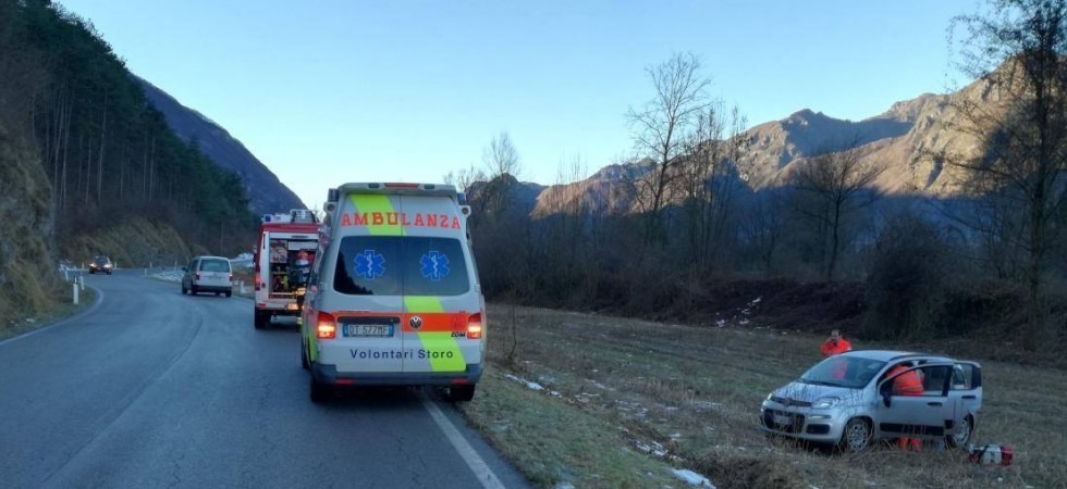 Strada ghiacciata, ancora incidenti in Trentino