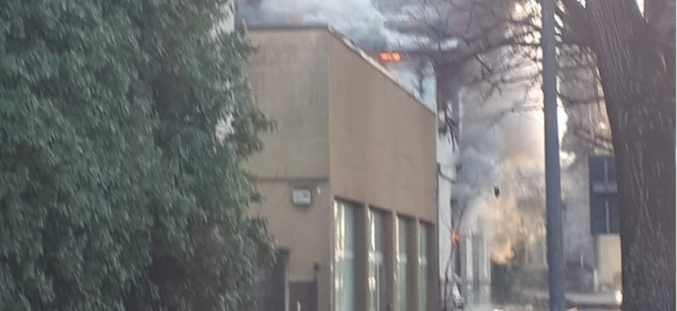 Incendio a Rovereto, va a fuoco un rifugio di senzatetto
