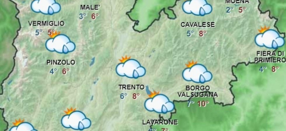 Trentino, temperature anomale ma da venerdì torna la neve nelle valli anche a quote basse