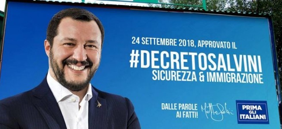 Salvini: Calano i reati (-9,2%) e diminuiscono gli stranieri''