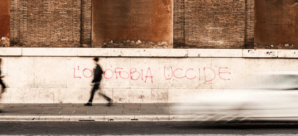 Omofobia, in Trentino è allarme