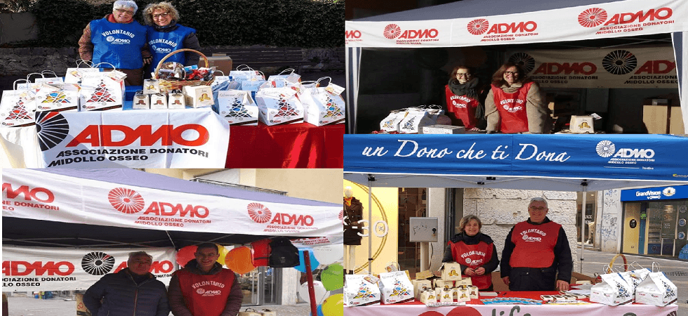 Weekend di solidarietà in più di 70 piazze del Trentino con i panettoni di Admo per battere la leucemia e altre malattie del