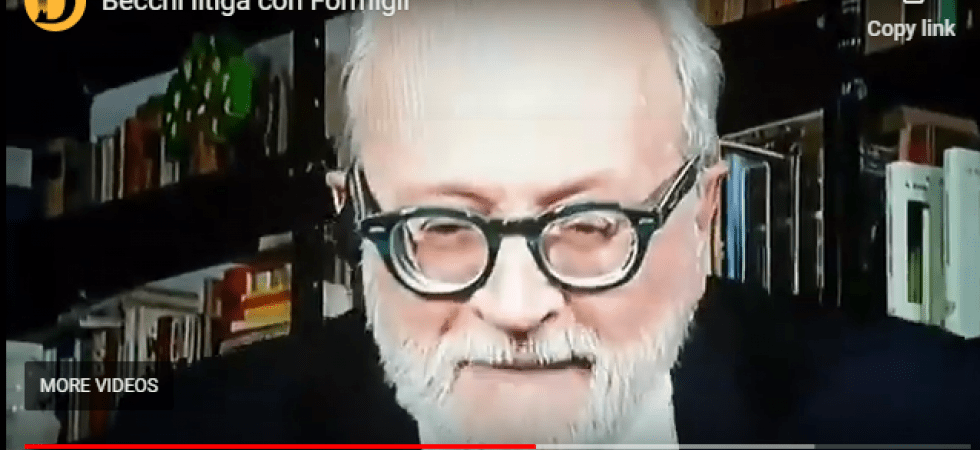 Becchi da Formigli si arrabbia, si alza e se ne va (da casa sua)