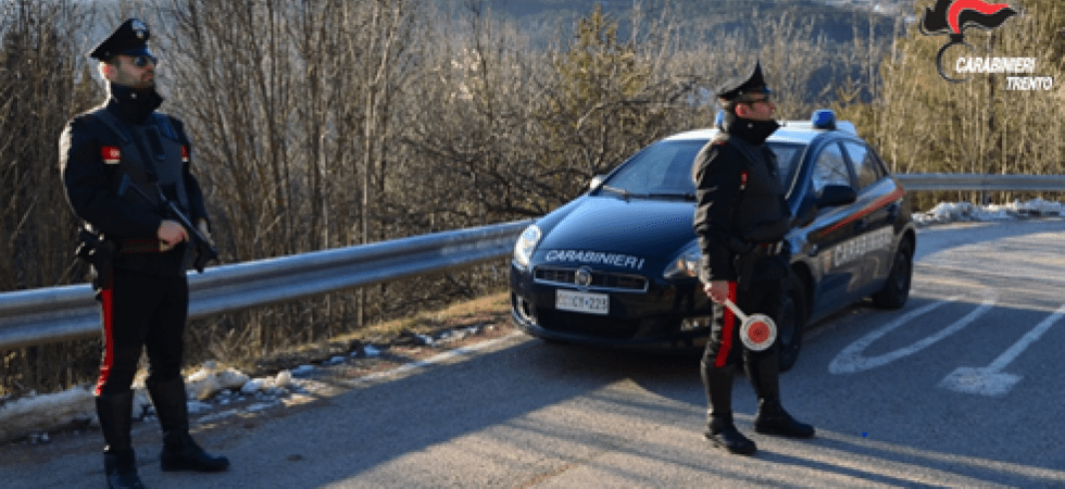 Viene svegliata dai carabinieri, arrestata una donna in vacanza'' in Trentino per rubare