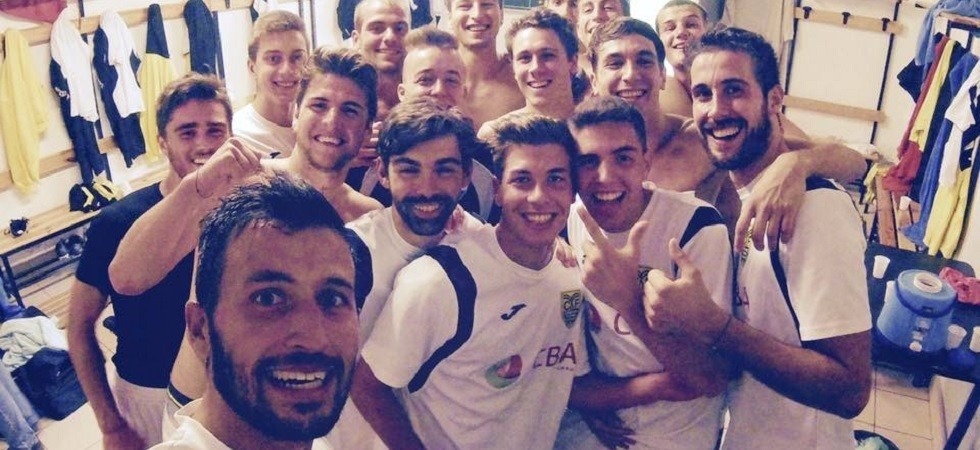 Il selfie del Comano Terme dopo la vittoria contro il Valle Aurina