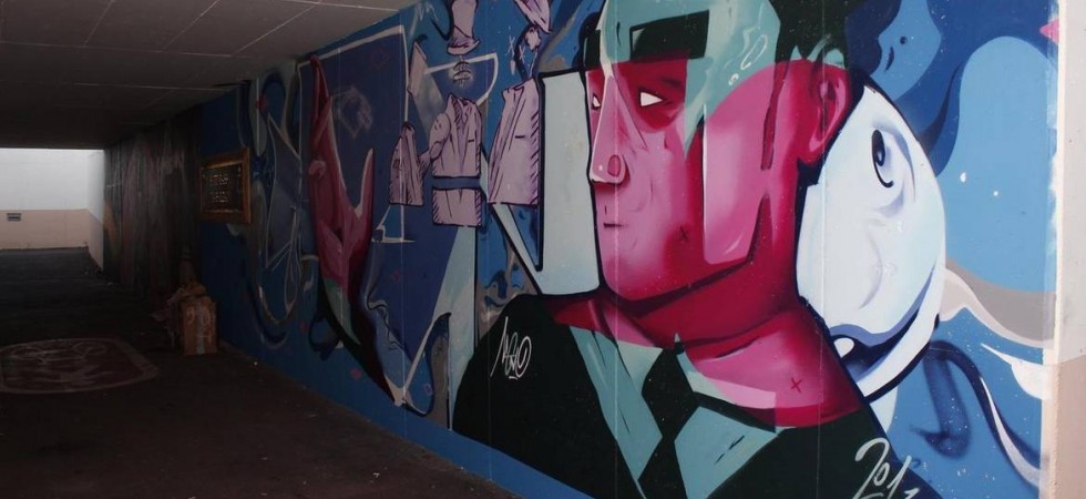 Un nuovo murales Street Art alla rotatoria Bermax