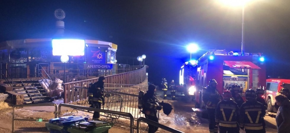 Malfunzionamento di una caldaia e principio di incendio, allarme in un ristorante