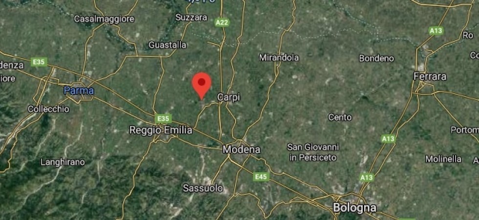 Paura in Emilia, scossa di terremoto di magnitudo 3.4