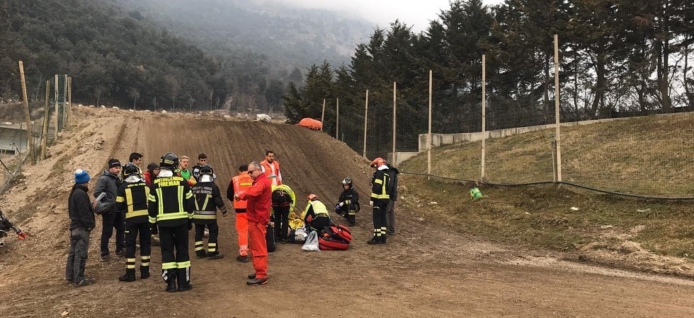 Grave incidente al crossdromo, un 24enne si schianta in pista
