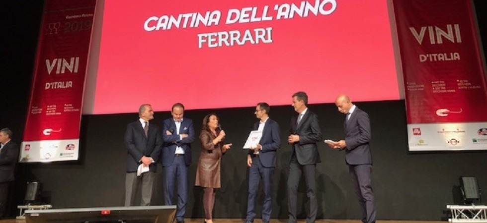 Trionfo Cantina Ferrari, premiata Cantina dell'anno'' dal Gambero Rosso