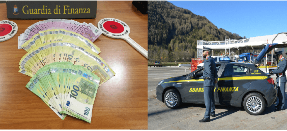 Scoperto con 95.000 euro in contanti nascosti tra i sedili posteriori: fermato contrabbandiere alla barriera di Vipiteno