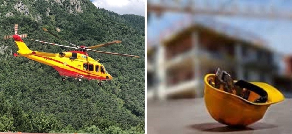 Foto d'archivio Incidente sul lavoro: operaio travolto da pannelli da 300 chili, è gravissimo