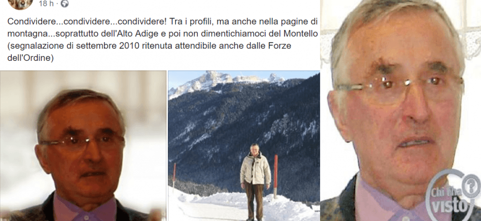 Appello a tutti gli escursionisti della montagna