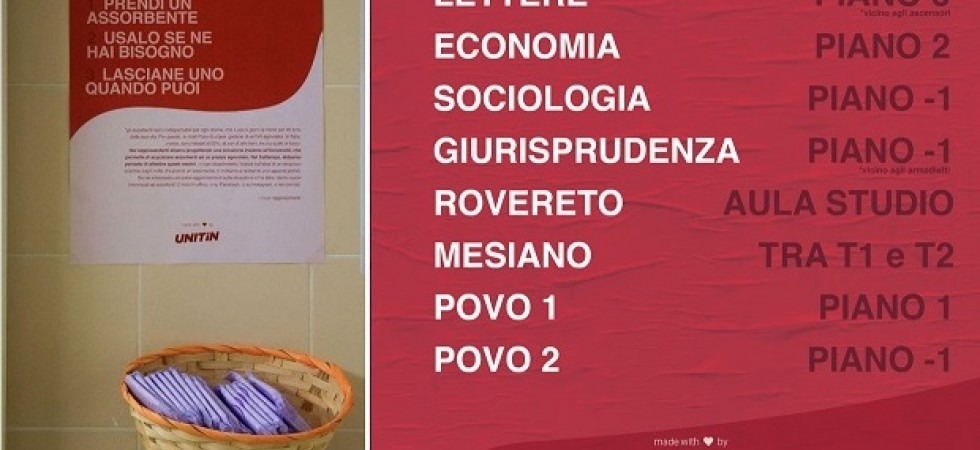L’Università scavalca la 'Tampon tax'