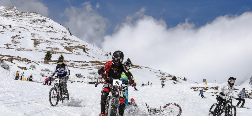 Un momento di gara de La Winter DH 2019 (Credits: Photo Team) Un momento di gara de La Winter DH 2019 (Credits: Photo Team)