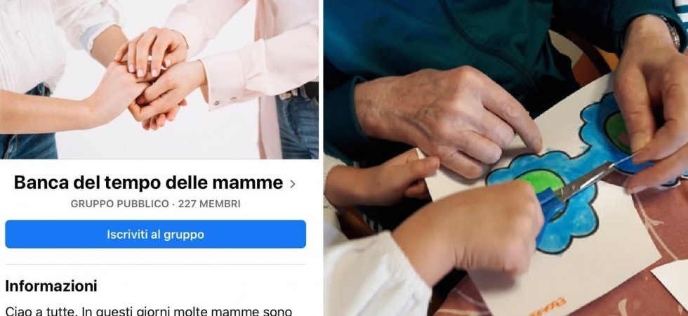 Coronavirus, le scuole chiudono ma mamme e nonne si organizzano per aiutarsi e nasce su Facebook la Banca del tempo''