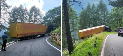 Segue il navigatore e resta bloccato sulla strada di montagna: traffico bloccato