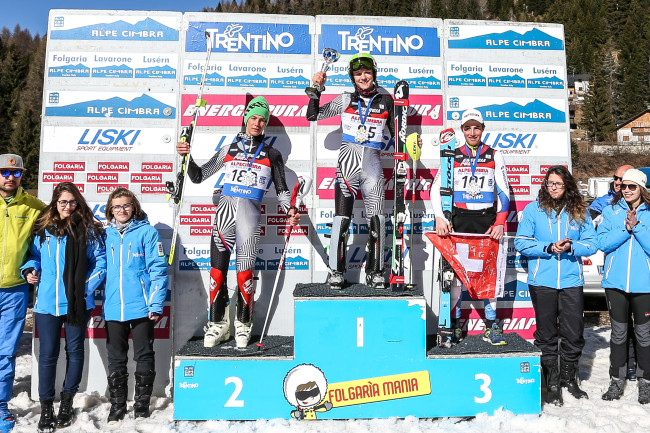 Podio slalom Allievi (foto Alice Russolo)
