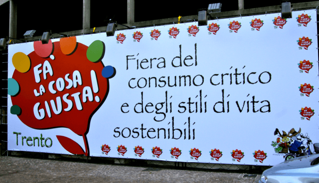 Foto Facebook Fa' la Cosa Giusta Trento