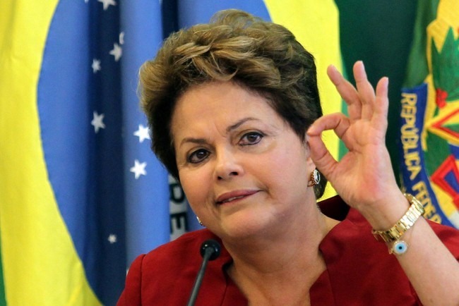 L'ex presidentessa Dilma Rousseff