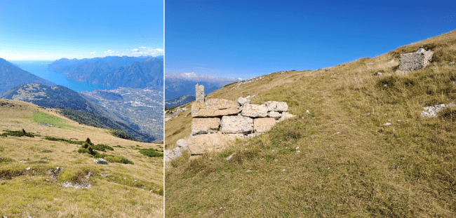 I resti della teleferica che saliva sullo Stivo