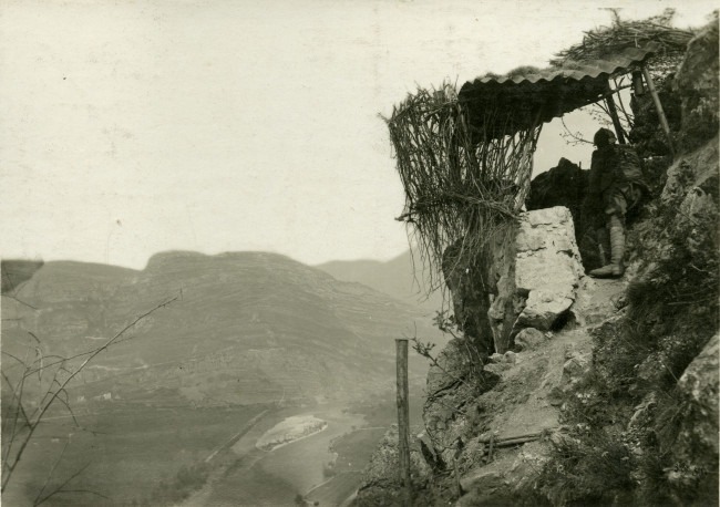 Vedette nelle trincee di Serravalle (Credits to Museo della Guerra)