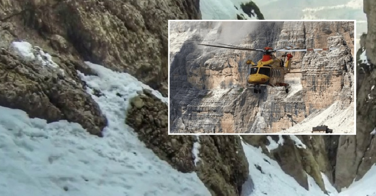 Precipita lungo il pendio di neve e sassi, momenti di paura per un ...