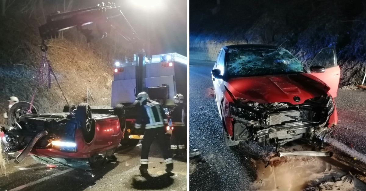 Perde il controllo dell'auto si schianta contro un muro e finisce con ...