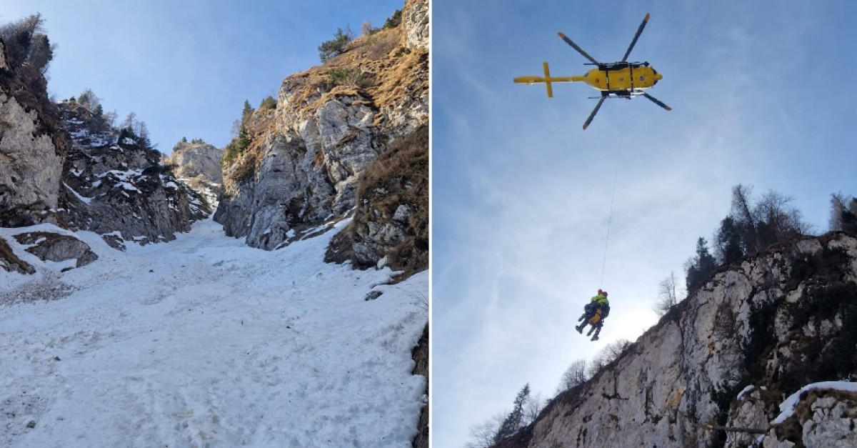 Scivola per 300 metri in un canale: 60enne sparisce sotto gli occhi del ...