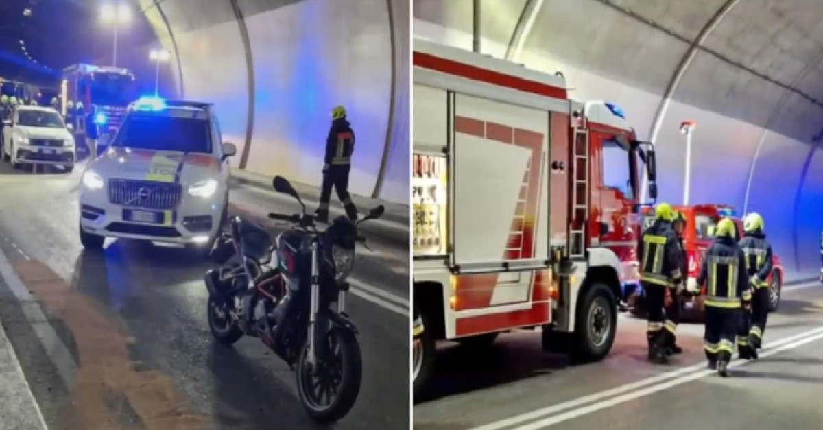 Schianto in galleria, perde il controllo della moto e finisce sull ...