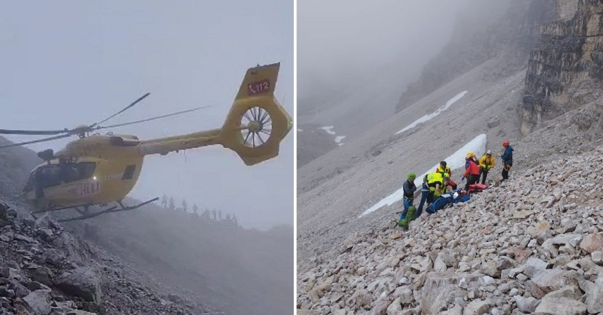 Cade dalla ferrata e precipita per un centinaio di metri sulle pietre ...