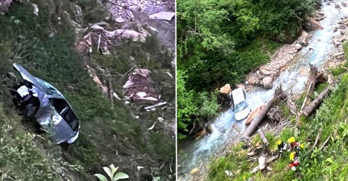 Sbaglia manovra e l'auto precipita per decine di metri nel torrente ...