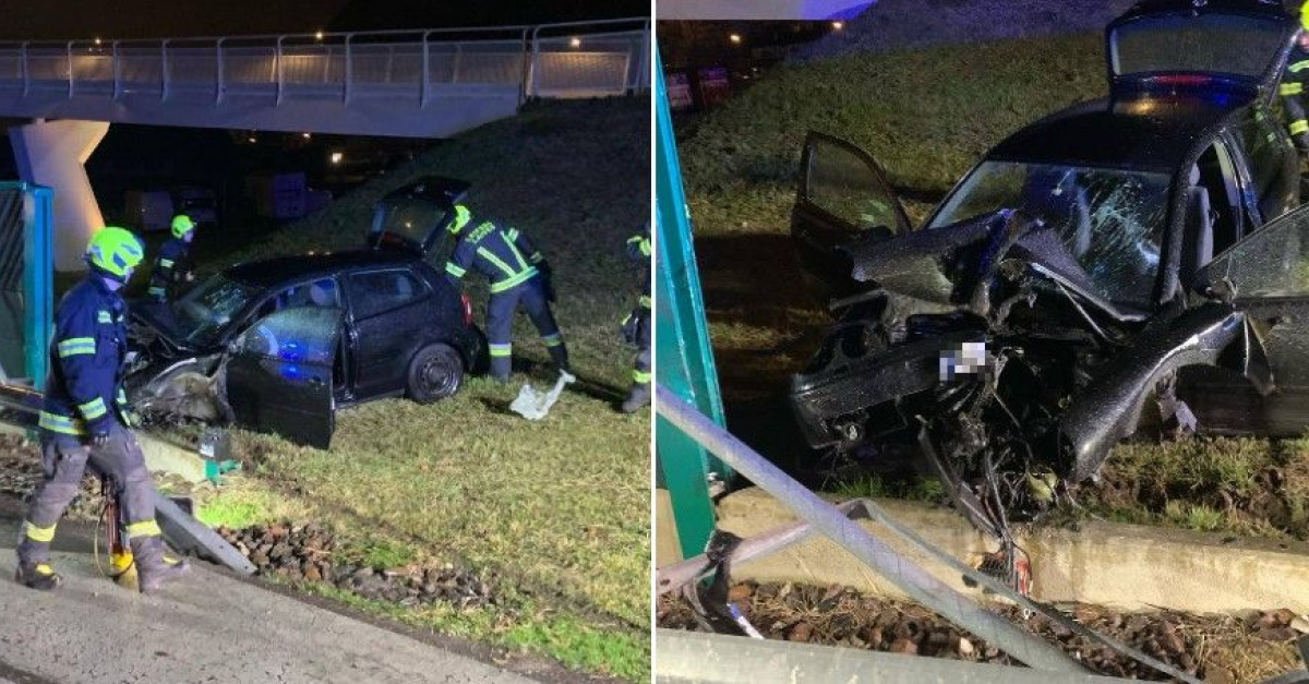 Auto con a bordo cinque persone finisce fuori strada e si schianta ...