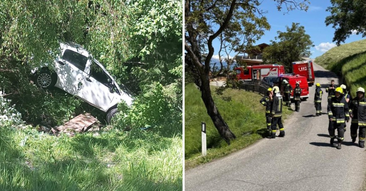 Tragedia sfiorata, l'auto sbanda e precipita per decine di metri in una ...