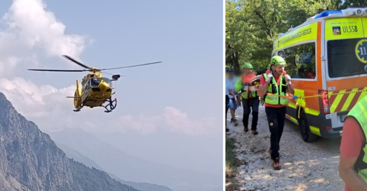 Momenti di paura in montagna, scivola sul sentiero e ruzzola per ...