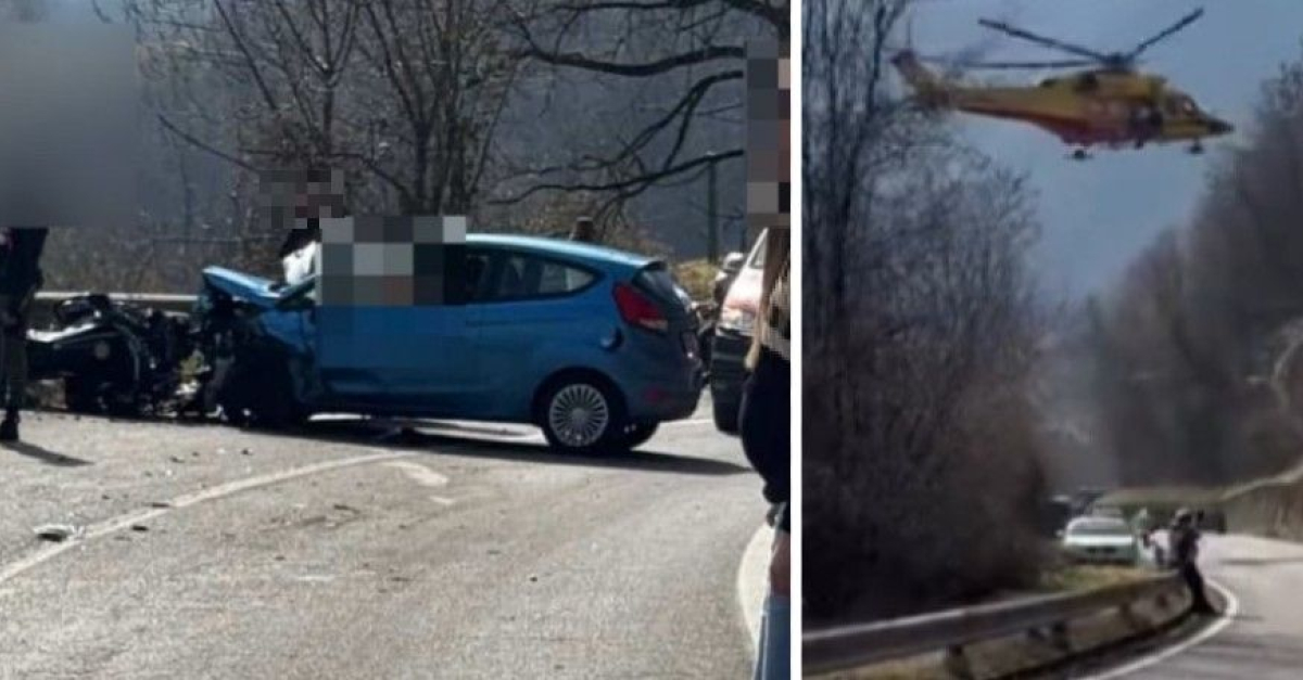 Violento scontro frontale tra due moto e un'auto (FOTO), in azione i ...