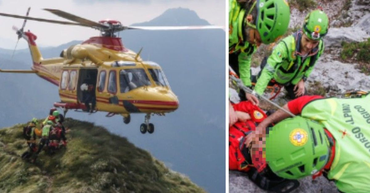 Paura in montagna, escursionista scivola in un canalone a 2300 metri di ...
