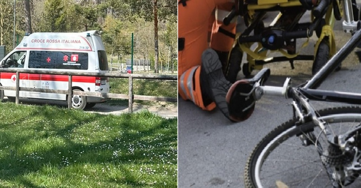 Tremenda caduta in bici lungo la ciclabile, momenti di paura per una ...