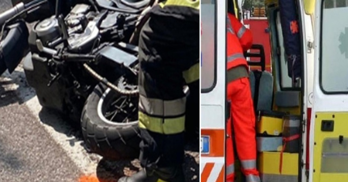 Tremendo schianto moto - auto, un ragazzo di 17 anni trasportato in ...