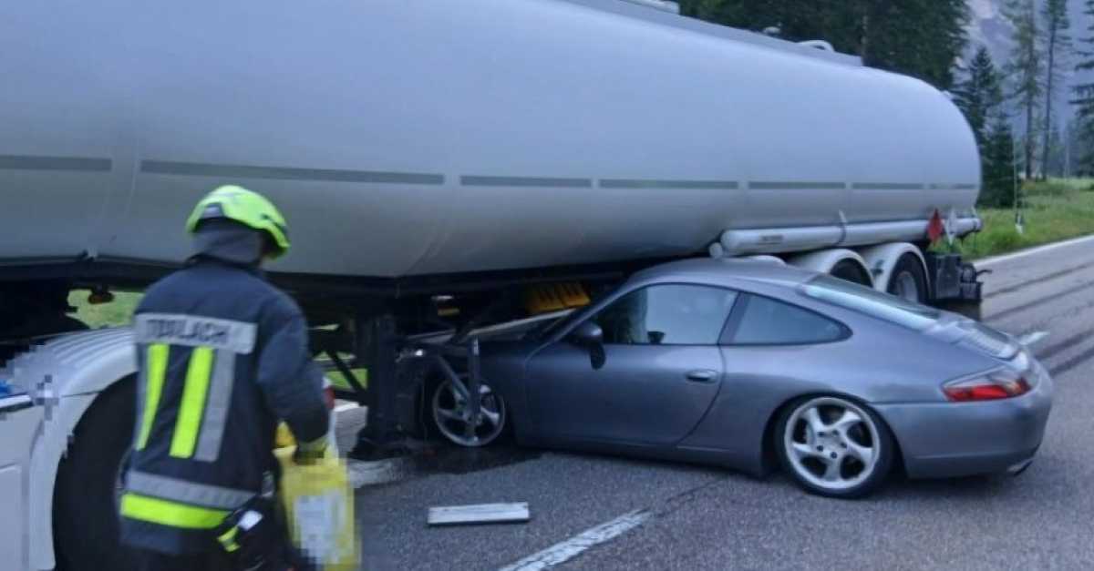 Incidente stradale a Dobbiaco: Porsche trascinata da autocisterna, soccorsi in azione