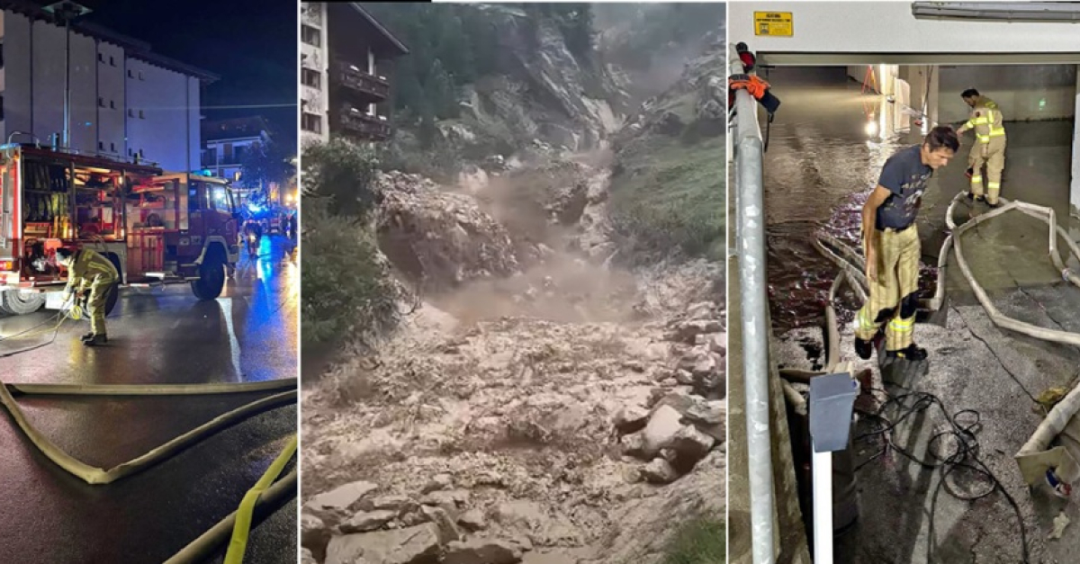 Colate di fango e detriti, allagamenti e il fiume a rischio esondazione ...