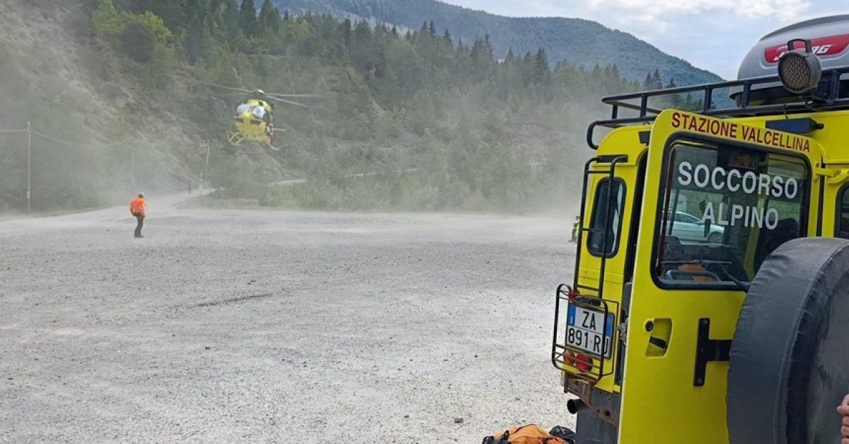 Escursionista francese salvato dall'elisoccorso dopo panico sulla ferrata a Erto