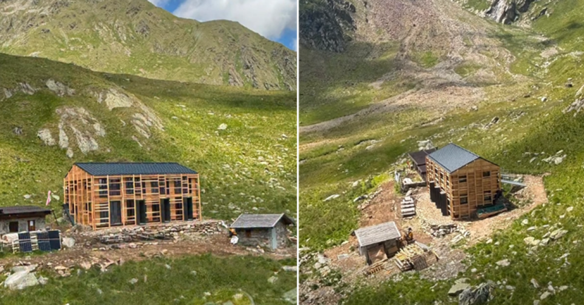 Nuovo rifugio in legno nel cuore del Parco dello Stelvio, circondato da prati e vette rocciose