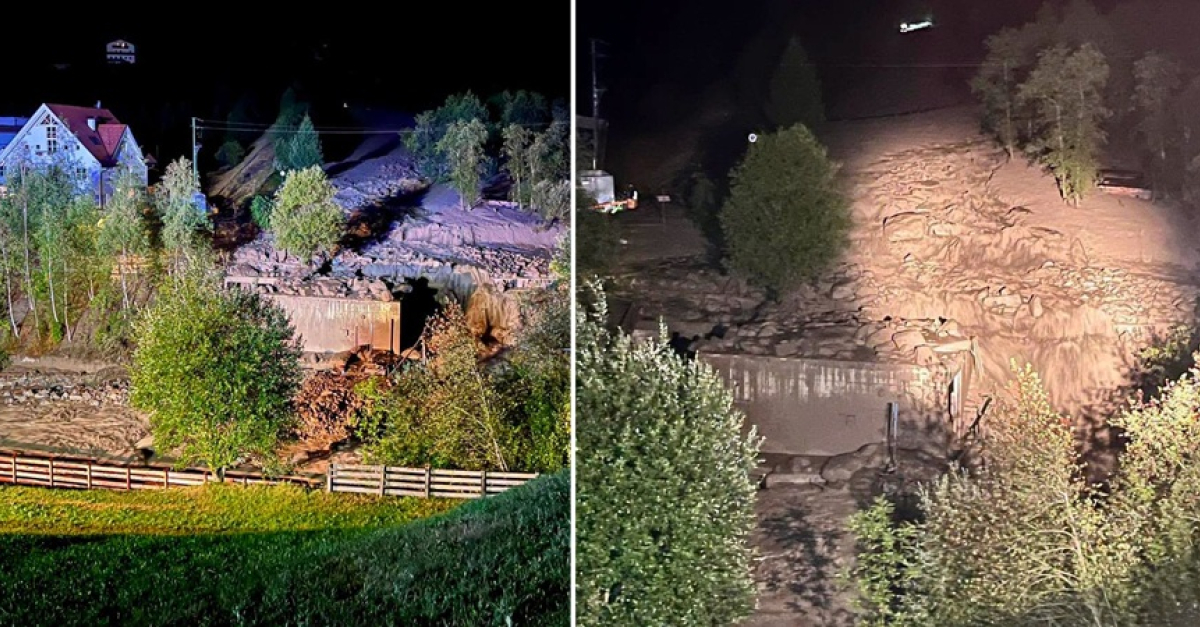 Notte di paura, una gigantesca colata di fango e detriti travolge tutto ...